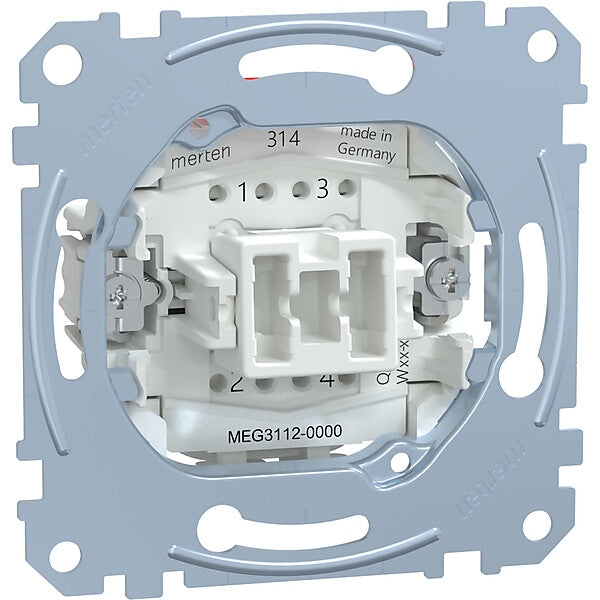 Merten Ausschalter-Einsatz 2-pol.10AX 250V AC MEG3112-0000